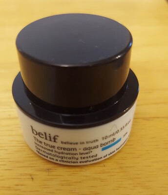 BELIF The True Cream AQUA BOMB Face Cream Mini Size .33oz/10mL New Skincare