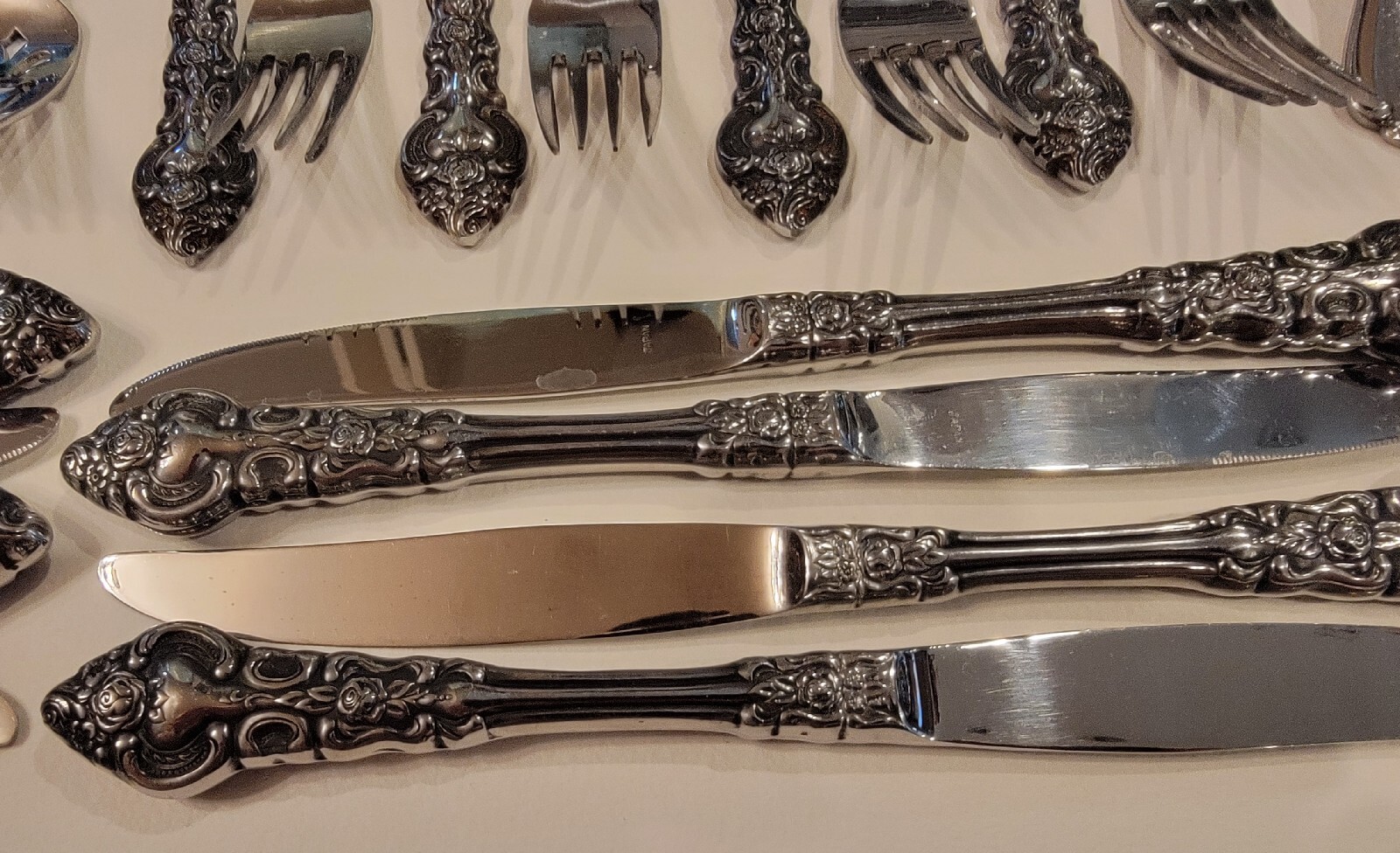 Vintage Riviera RIF23 Japan Flatware Set 43 Pieces Heavy Stainless