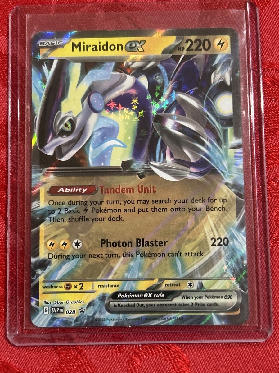 Miraidon EX 028 Holo Black Star Promo Pokemon Card NM | eBay
