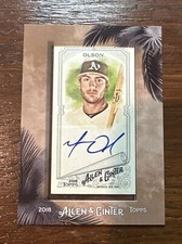 2018 Topps Allen & Ginter Matt Olson On Card Auto