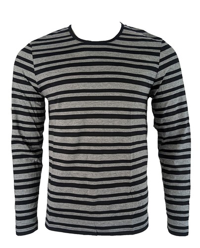 Malbon■Stripe Jacquard Collar T-Shirt■送料込 Genuine Malbon Golf Striped Jacquard Collar T-shirt BLACK
