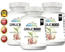 300 SOFTGELS Garlic 5000 Suplementos Ajo may support  Sistema Inmune