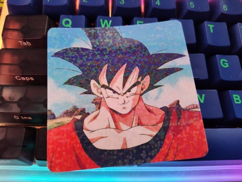 Goku Stare DBZ Dragon Ball Z Retro Nostalgia Sticker Holographic Water Proof - Picture 3 of 3