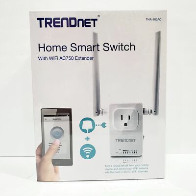 Trendnet Home Smart Switch with WiFi AC750 Extender - Wireless Booster Repeater 