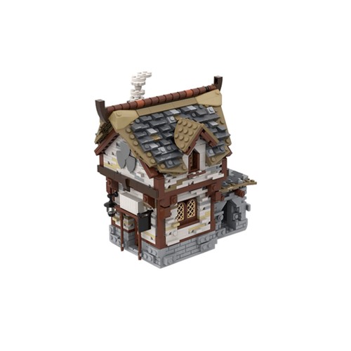 Medieval Tavern Modular Building Blocks Set Street House MOC Bricks Toys Gifts - Picture 6 of 6