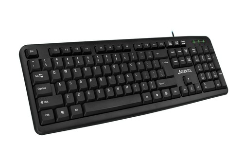 JEDEL USB Wired Keyboard Full Size QWERTY UK Layout For PC Desktop Laptop K11 - Picture 5 of 7
