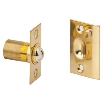 Ives Ball Catch in Polished Brass 1-3/8 in Solid Brass  347 B3