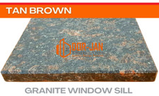 150cm x 20cm x 20mm Beautiful Window Sills Granite Polished Stone TAN BROWN