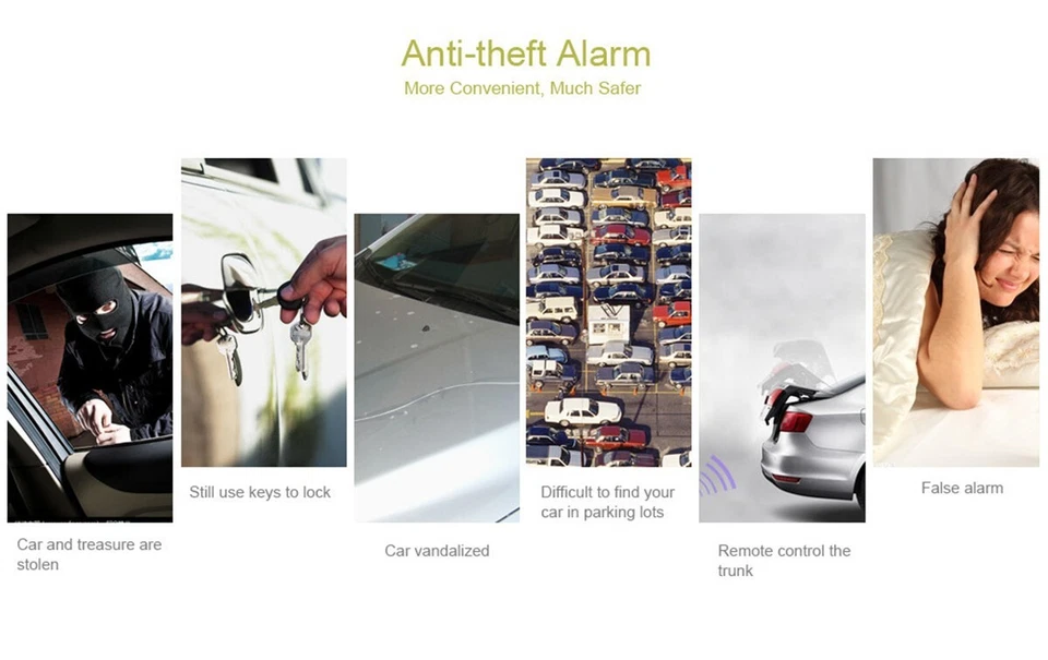 Cerradura de puerta de coche sistema de entrada sin llave kit central remoto con 2 controladores Foto 4 de 4