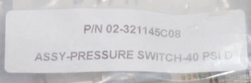 NEW Emerson Bristol Babcock 40 PSI Pressure Switch, ASM PN: 02-321145C08 - Picture 2 of 2