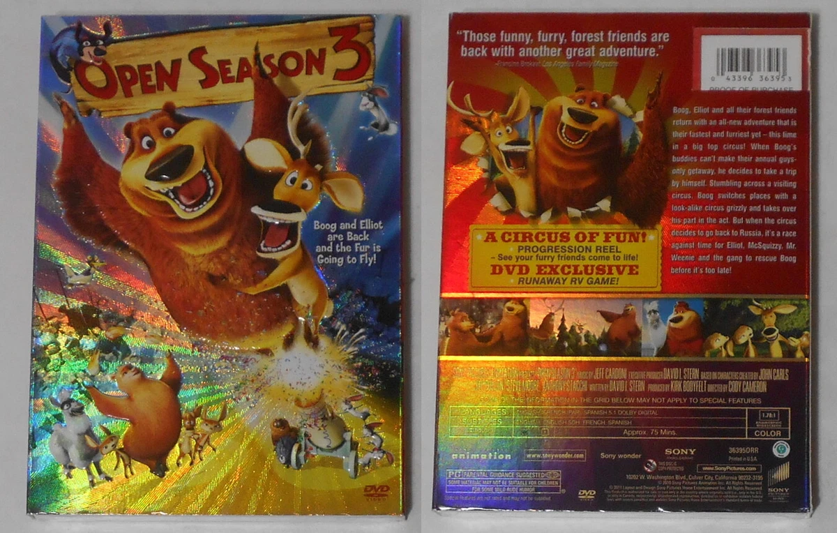 Open Season 3 movie sealed U.S. dvd with presentation sleeve eBay