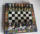 PERU: Small Chess Set / Chess, Handmade Wooden, NEW!