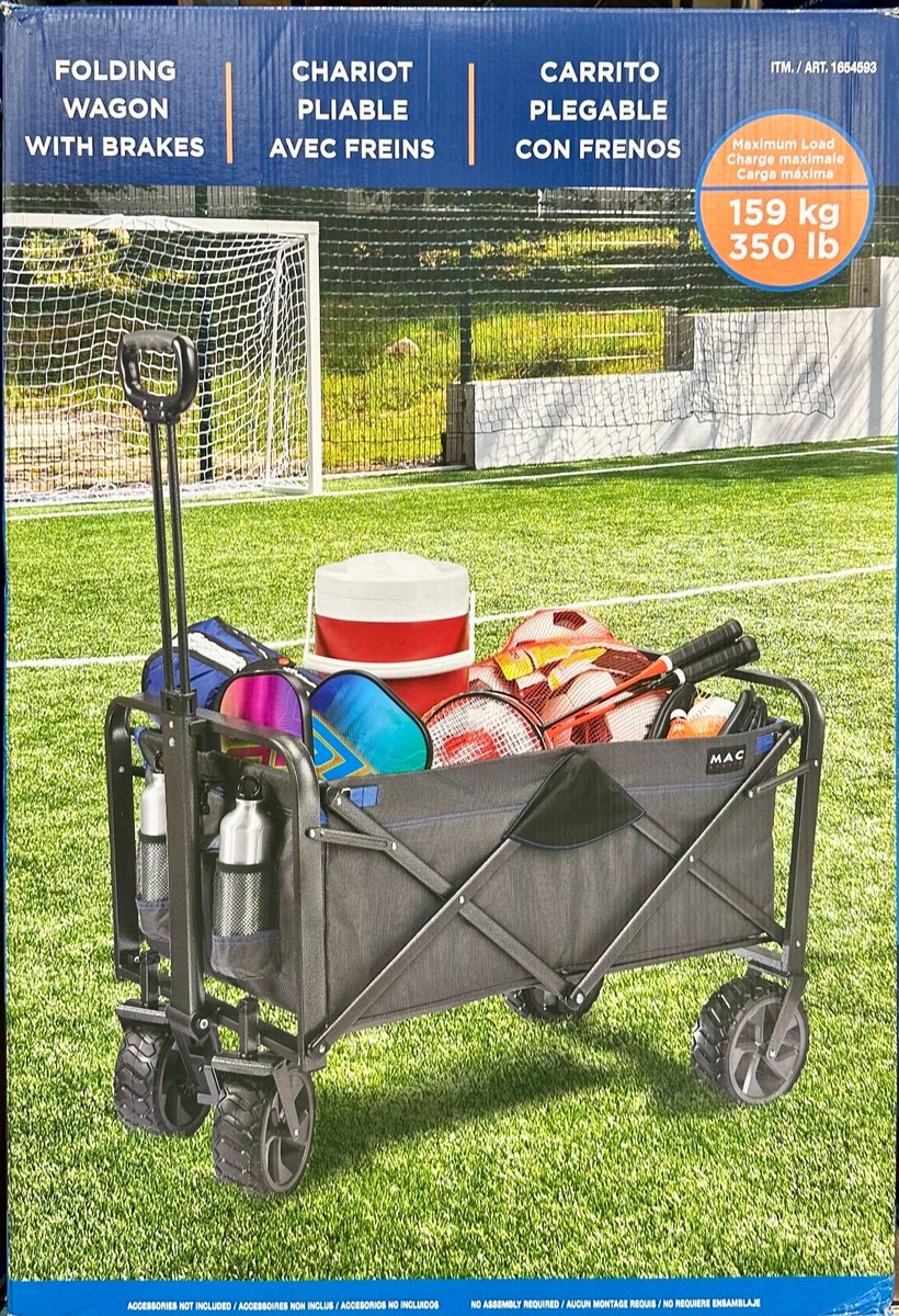 Mac Sports XL Folding Wagon with Brakes Max Load 350Lb | eBay
