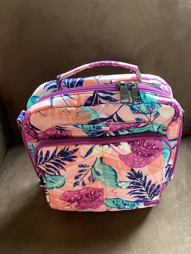Lug Ranger 2 Crossbody Bag Purse in Azalea Pink -- Tropical Pink Floral - Picture 3 of 24