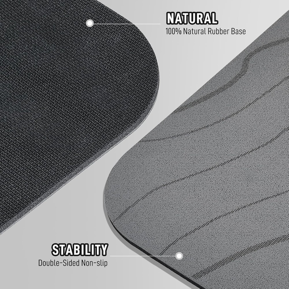 Non Slip Yoga Mat for Women and Men - 4mm Thick Anti-Tear Natural Rubber Workout Mat