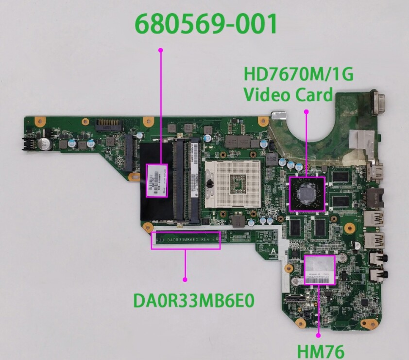 Motherboard Hp Pavilion G6 Graphics Card FOR HP Pavilion G4-1000