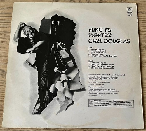 CARL DOUGLAS KUNG FU FIGHTER SIGNED LP PYE (1973) A1 B1 ENGLAND NORTHERN SOUL - Picture 4 of 6
