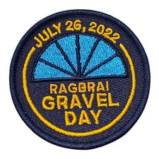 2022 RAGBRAI XLIX GRAVEL LOOP KARRAS PATCH REGISTERS BICYCLING IOWA MINT UNUSED