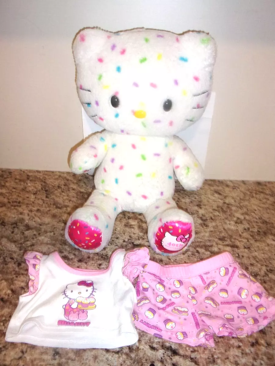 Build A Bear Hello Kitty 40th Anniversary Plush White Confetti Sprinkles  Plush