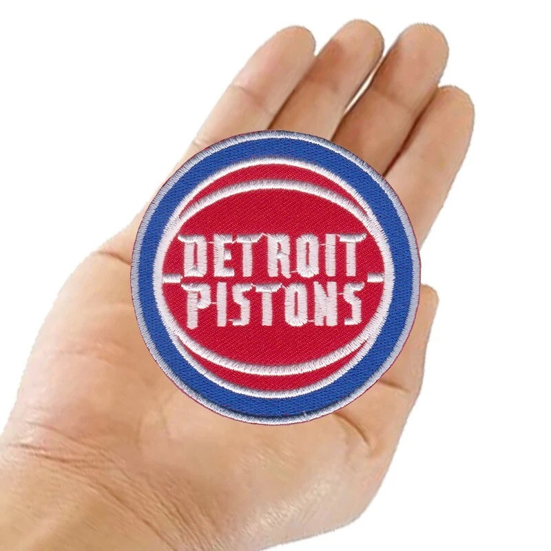 10 piezas Parches de hierro para coser con logotipo deportivo de baloncesto Detroit Pistons tamaño 2,8" x 2,8" Foto 2 de 4