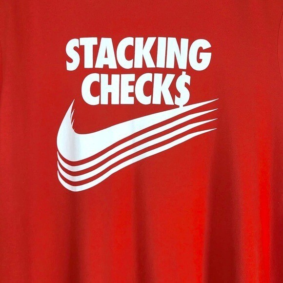 stacking checks nike shirt