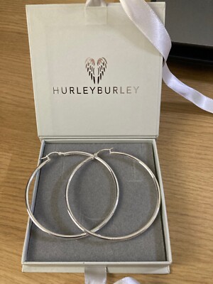 Hurly Burly Big Circle Silber Ohrringe mit Box