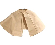 Jil Sander Wool & Silk Short Wool Plain Ponchos & Capes Size 34/ Uk8
