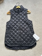 Black Athleta Whisper Featherless Vest, Bnwt, Medium