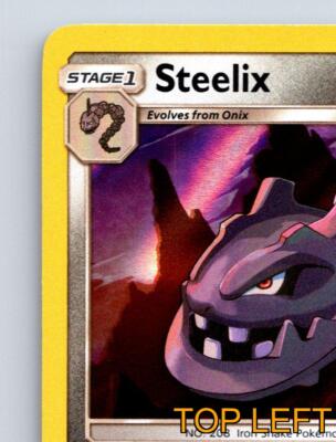 Stage 1 Steelix HP 170 Thumping Fall Iron Tail Rarity Dark Metal