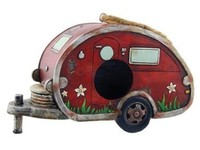 Birdhouse Camper Trailer Rv Collectible Garden Decor 8-inch on sale Birdhouse Camper Trailer Rv Collectible Garden Decor 8-inch on sale