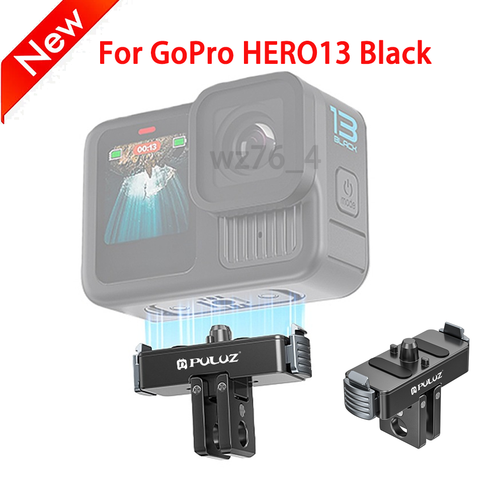 For GoPro HERO13 Black  Magnetic Quick Release Aluminum Base 1/4” Screw Mount US-image