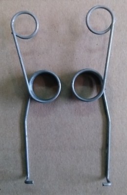 Schenkelfeder 1x rechts & 1x links - Edelstahl - Drehfeder - Torsionsfeder
