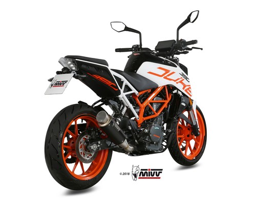 TERMINALE DI SCARICO MIVV GP PRO INOX NERO KTM 125/390 DUKE 17-20 OMOLOG. EURO4 - Picture 2 of 4
