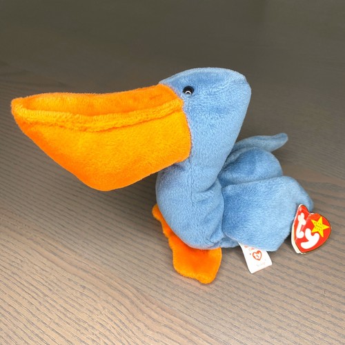 TY BEANIE BABY Original SCOOP Retired 1996 Rare Blue Pelican eBay