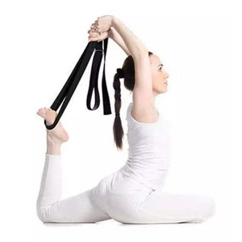 2 Pack EVA Yoga Block High Density TPE Foam Black and Yoga Resistance Strap US - Picture 4 of 12