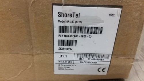 *NEW/OPEN* ShoreTel 230 Silver 630-1027-03 office display phone - Picture 3 of 4