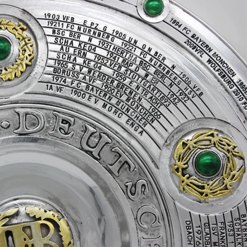 Bundesliga Meisterschale Fußball Meisterschaft Sammlung 42.5*42.5cm Harzig - Bild 3 von 8