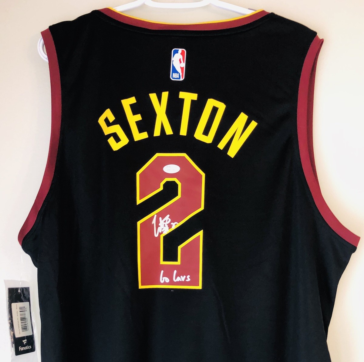 Collin Sexton Autograph Cleveland Go Cavs Signed Fanatics NBA Rookie Jersey  JSA