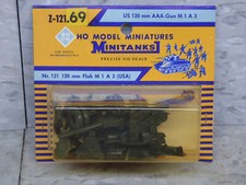 Roco Minitanks WWII US M1-A3 120mm Anti Aircraft Artillery Howitzer Lot 6232K