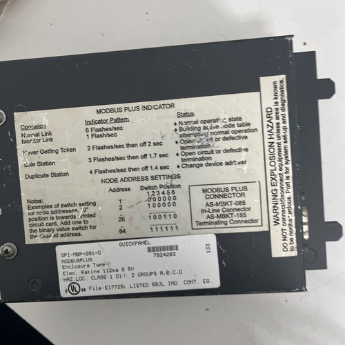 Quickpanel QPI-MBP-201-G Modbus Plus Indicator, 112mA@5VDC - Picture 10 of 10