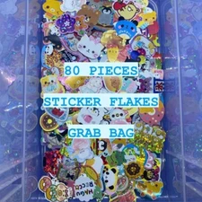 Kawaii Sticker Flakes Mix 80 Pieces Pieces Lot