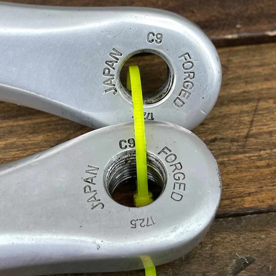 Juego de bielas SPLINE especializadas vintage 172,5 mm 74 130 BCD triple años 90 S brazo fuerte Foto 2 de 4