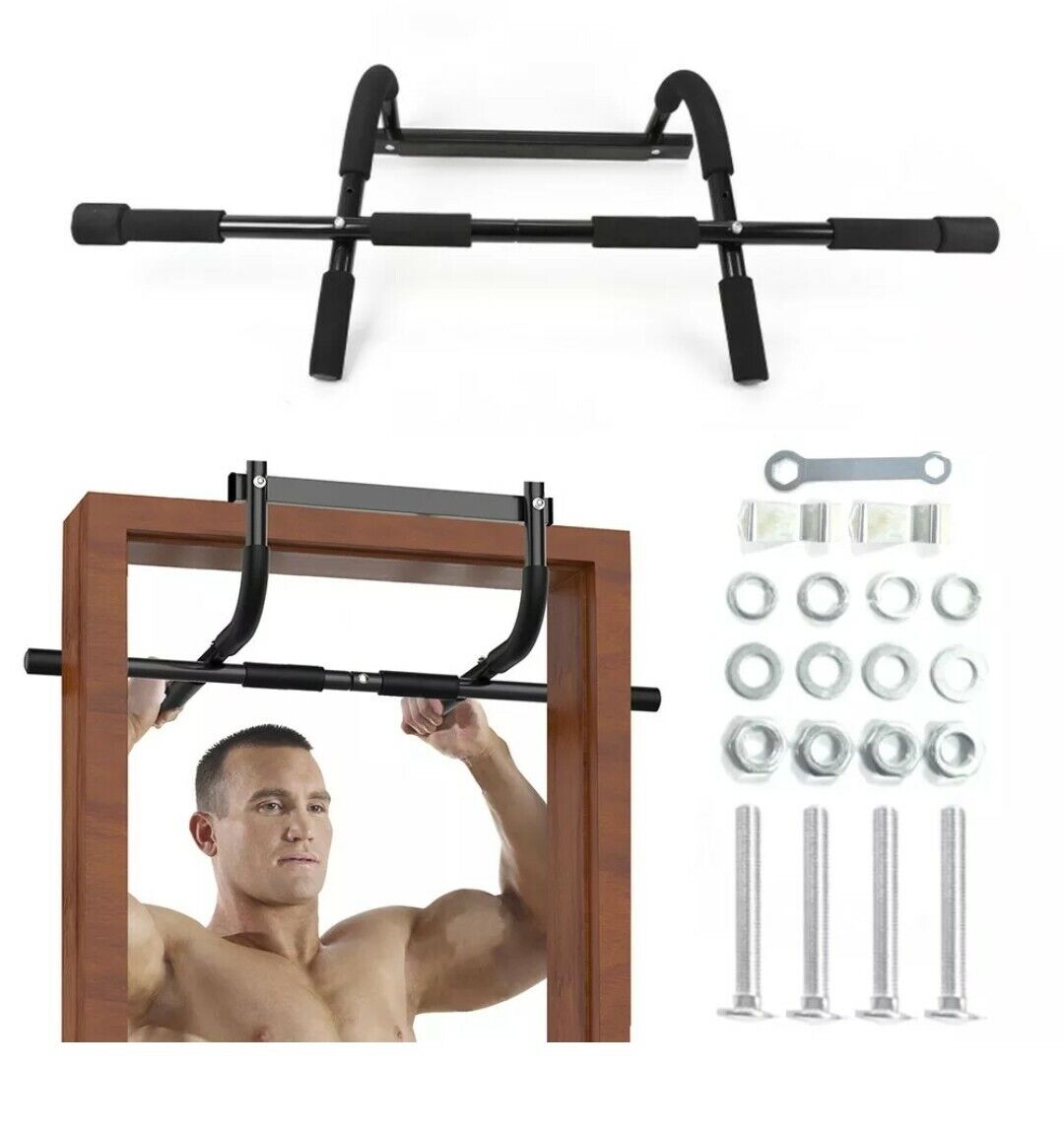Chin Up Bar Doorway Pull Up Exercise Bar Upper Body Workout Exercise Bar