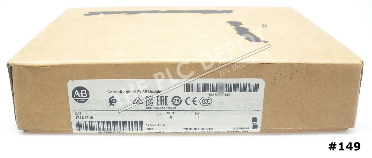 2021 SEALED Allen Bradley 1756-IF16 F/W 1.5 16 Current/Voltage Analog 1F16 #149