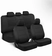 Seat Covers Universal 9 pieces Black