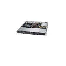 Supermicro SuperChassis 813MFTQC-350CB2 - Rack-mountable - Black - 1U - 4 x Bay