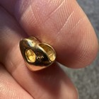 Vintage Puffy Heart 14k Yellow Gold Pendant — photo 3