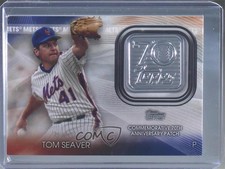 2021 Topps 70th Anniversary Manufactured Logo Tom Seaver #70LP-TS Patch HOF h3a