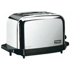 Waring Commercial 13-1/2" 2 Slot Stainless Steel Commercial Toaster WCT702