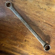 Duro cromato vintage n. Chiave terminale doppia scatola 2015 - 3/4 + 7/8" - forgiata negli USA